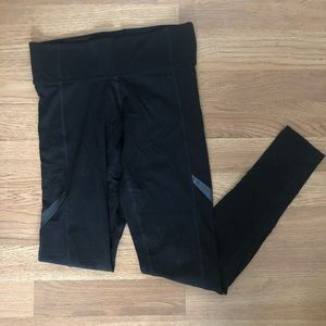 Victorias Secret Black Leggings with Mesh Detail